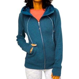 Lululemon Scuba Hoodie Plush in Heathered Night Diver LIKE NEW
